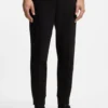 Piping-detail tracksuit bottoms in a cotton blend