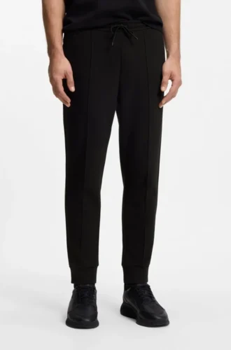 Piping-detail tracksuit bottoms in a cotton blend