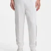Piping-detail tracksuit bottoms in a cotton blend