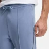 Piping-detail tracksuit bottoms in a cotton blend