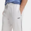 Piping-detail tracksuit bottoms in a cotton blend