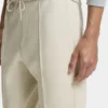 Piping-detail tracksuit bottoms in a cotton blend
