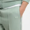 Piping-detail tracksuit bottoms in a cotton blend