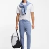 Piping-detail tracksuit bottoms in a cotton blend