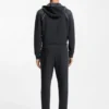 Piping-detail tracksuit bottoms in a cotton blend