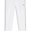 Piping-detail tracksuit bottoms in a cotton blend