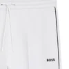 Piping-detail tracksuit bottoms in a cotton blend