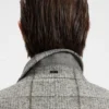 Plain-check coat in a slim fit