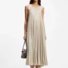 Plissé-pleat dress with halterneck Plissé-pleat dress with halterneck
