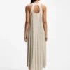 Plissé-pleat dress with halterneck Plissé-pleat dress with halterneck
