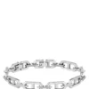 Polished and brushed chain cuff