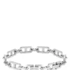 Polished and brushed chain cuff