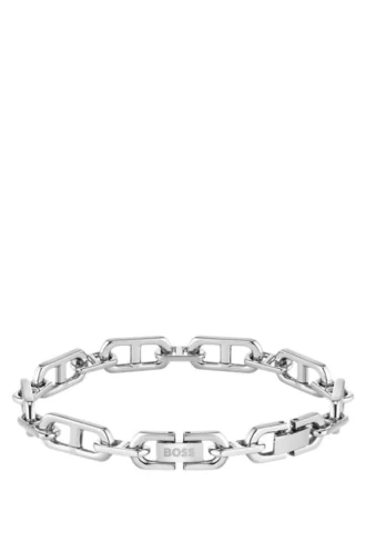 Polished and brushed chain cuff
