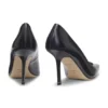 Polished-leather pumps with pointed toe