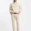Polo-collar sweater in cashmere