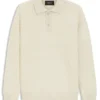 Polo-collar sweater in cashmere