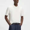 Polo shirt in mercerised stretch-cotton piqué Polo shirt in mercerised stretch-cotton piqué