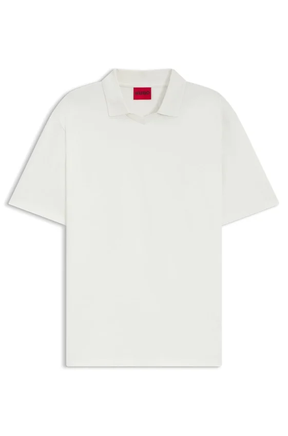 Polo shirt in mercerised stretch-cotton piqué Polo shirt in mercerised stretch-cotton piqué