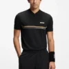 Polo shirt with seamless bodymapping Polo shirt with seamless bodymapping