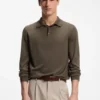 Polo sweater in wool, silk and cashmere