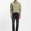 Polo sweater in wool, silk and cashmere