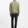 Polo sweater in wool, silk and cashmere
