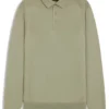 Polo sweater in wool, silk and cashmere