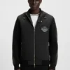 Porsche x BOSS knitted jacket with sleeve stripes
