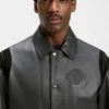 Porsche x BOSS leather jacket with contrast details Porsche x BOSS leather jacket with contrast details