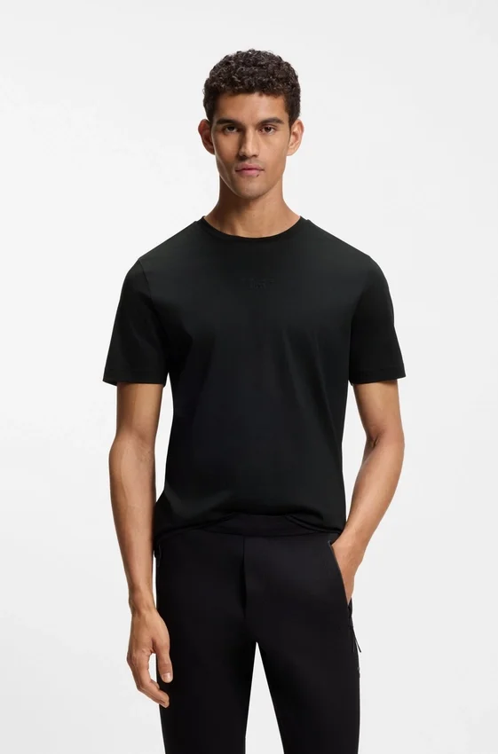Porsche x BOSS mercerized-cotton T-shirt with rear graphics Porsche x BOSS mercerized-cotton T-shirt with rear graphics