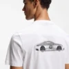 Porsche x BOSS mercerized-cotton T-shirt with rear graphics Porsche x BOSS mercerized-cotton T-shirt with rear graphics