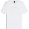 Porsche x BOSS mercerized-cotton T-shirt with rear graphics Porsche x BOSS mercerized-cotton T-shirt with rear graphics