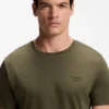 Porsche x BOSS mercerized-cotton T-shirt with reflective branding