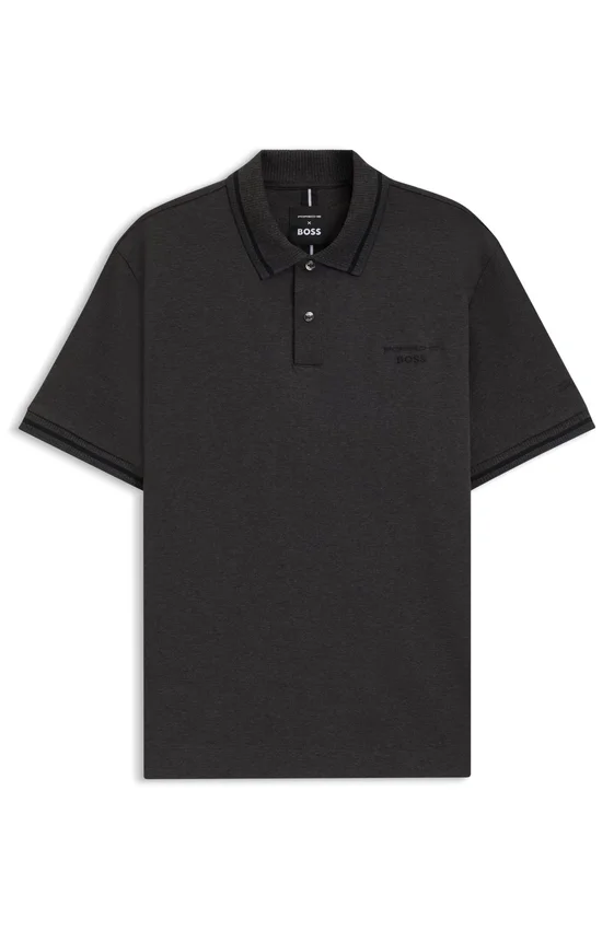 Porsche x BOSS polo shirt in anti-perspiration cotton Porsche x BOSS polo shirt in anti-perspiration cotton