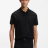 Porsche x BOSS polo shirt in jacquard-patterned cotton Porsche x BOSS polo shirt in jacquard-patterned cotton