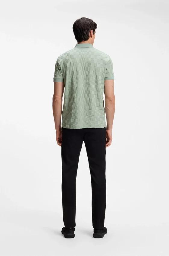 Porsche x BOSS polo shirt in jacquard-patterned cotton Porsche x BOSS polo shirt in jacquard-patterned cotton