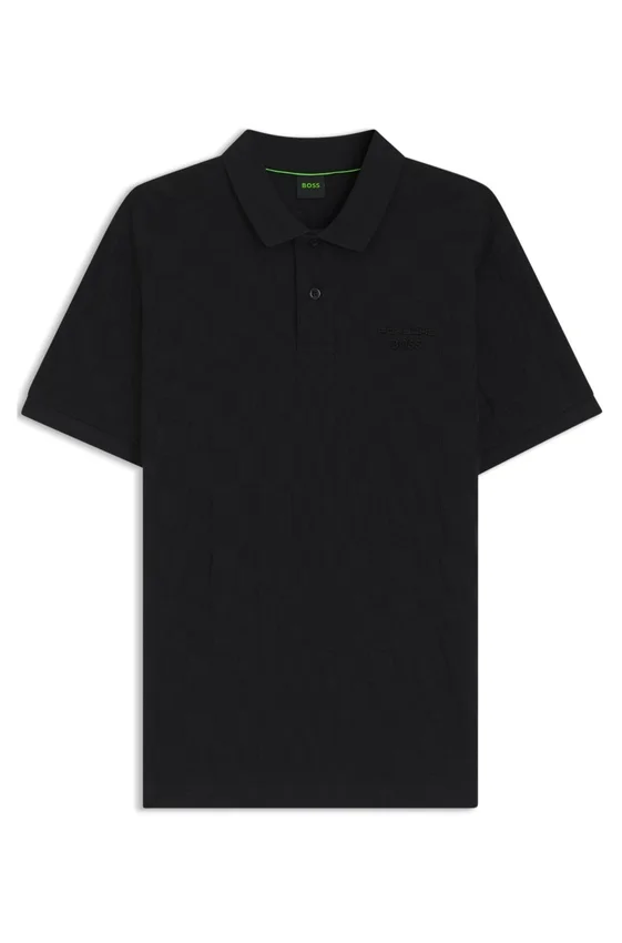 Porsche x BOSS polo shirt in jacquard-patterned cotton Porsche x BOSS polo shirt in jacquard-patterned cotton
