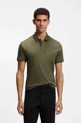Porsche x BOSS polo shirt in mercerized cotton
