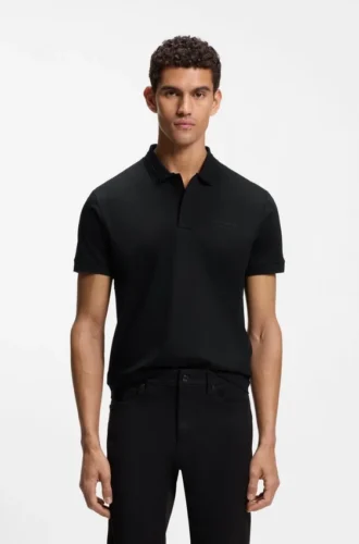 Porsche x BOSS polo shirt in mercerized cotton