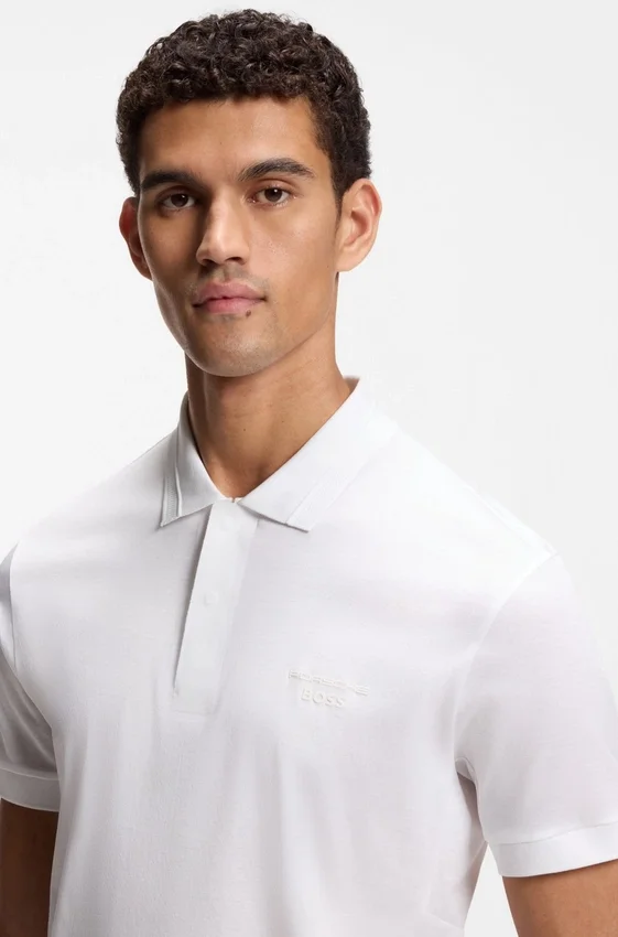 Porsche x BOSS polo shirt in mercerized cotton Porsche x BOSS polo shirt in mercerized cotton