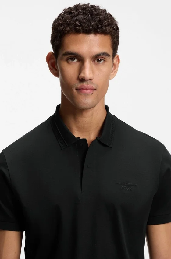Porsche x BOSS polo shirt in mercerized cotton Porsche x BOSS polo shirt in mercerized cotton