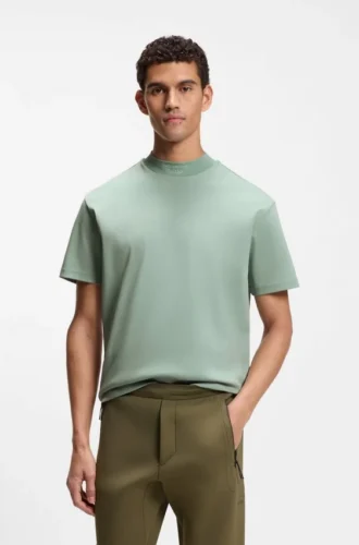 Porsche x BOSS relaxed-fit T-shirt with logo collar
