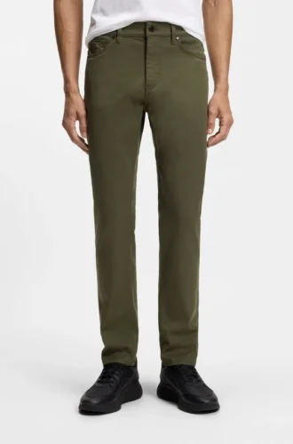 Porsche x BOSS tapered-fit pants in stretch denim