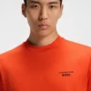 Porsche x BOSS Targa-artwork T-shirt in mercerised cotton