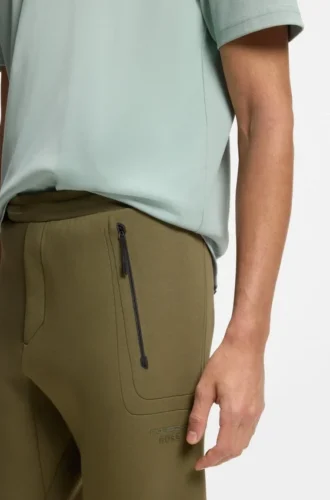 Porsche x BOSS track pants with tonal reflective branding