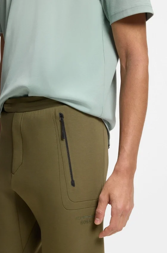 Porsche x BOSS track pants with tonal reflective branding Porsche x BOSS track pants with tonal reflective branding