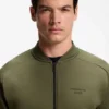 Porsche x BOSS zipper-up sweatshirt with embossed artwork