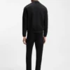 Porsche x BOSS zipper-up sweatshirt with embossed artwork