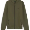 Porsche x BOSS zipper-up sweatshirt with embossed artwork