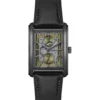 Principle Dress olive-dial watch with leather strap